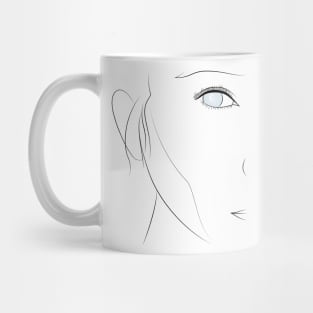 Minimalist girl Mug